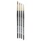Da Vinci Harbin Kolinsky Brushes - Round, Short Handle, Set of 4
